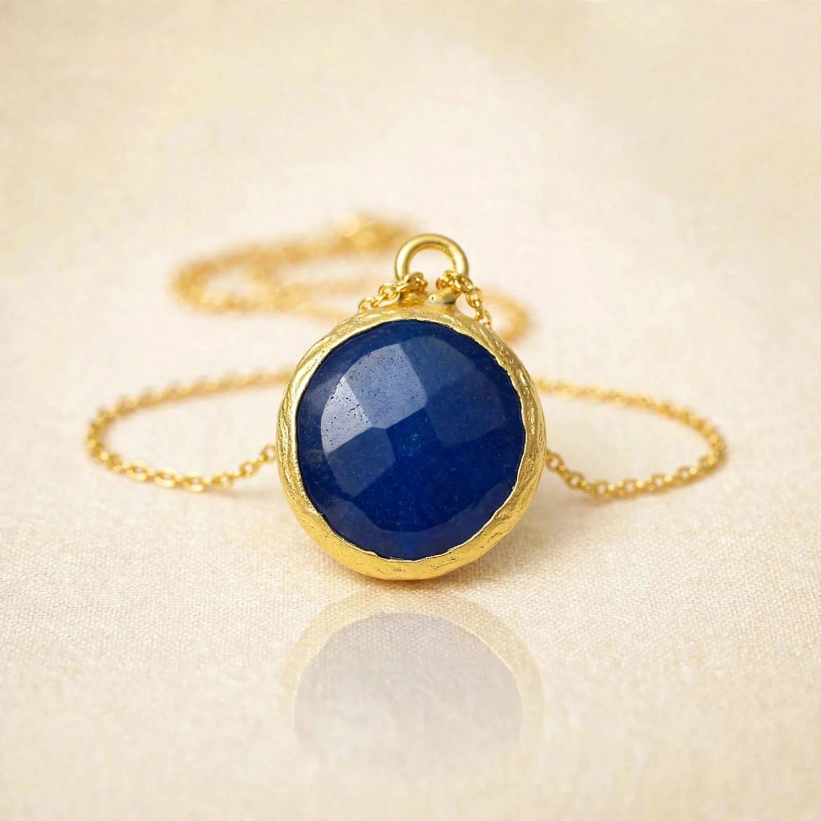 Blue Jade Crystal Pendant