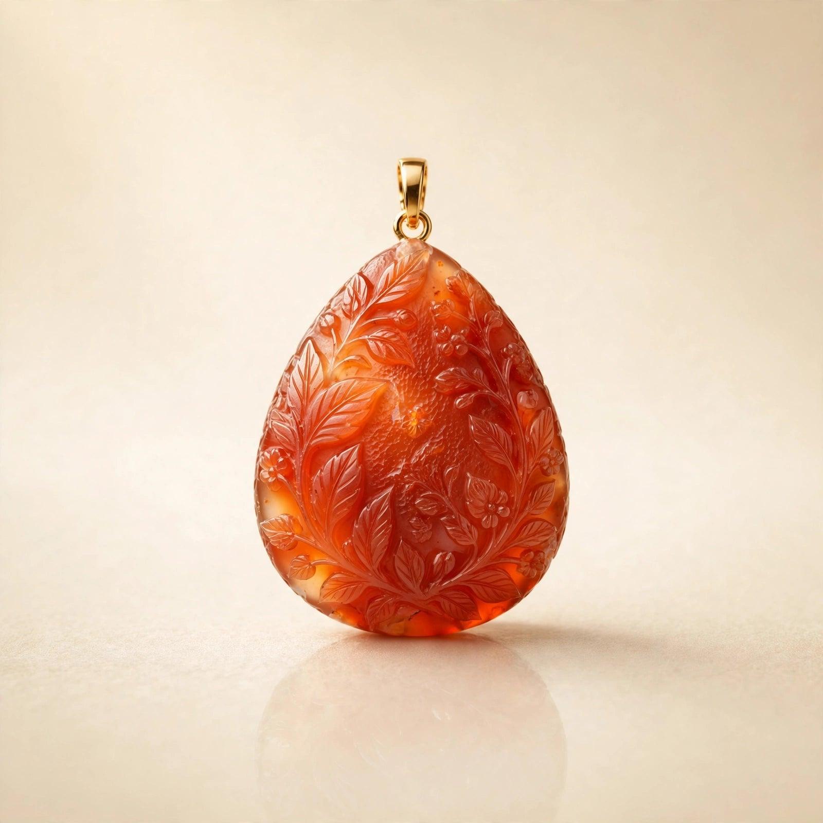 Carnelian Crystal Pendant