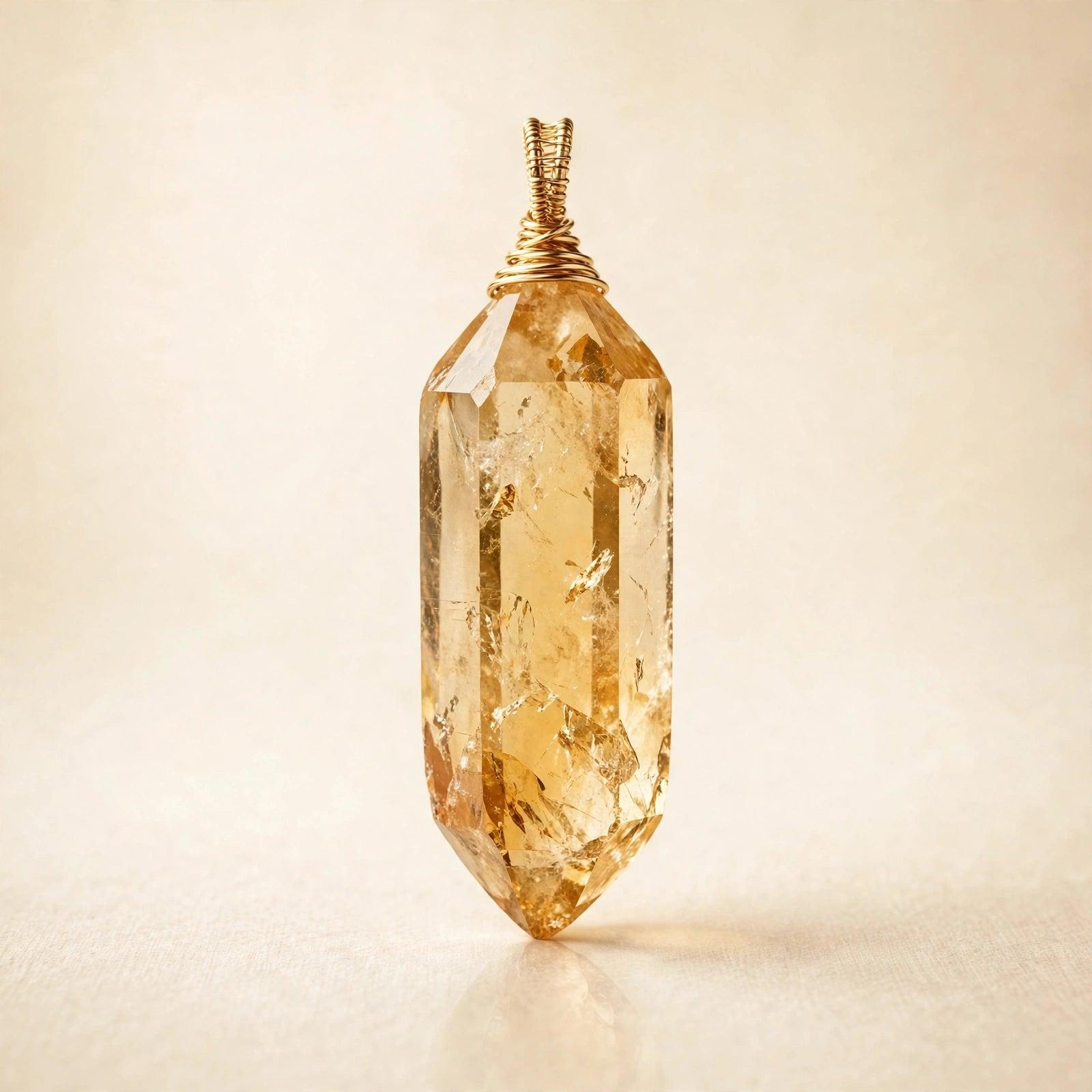 Citrine Crystal Pendant