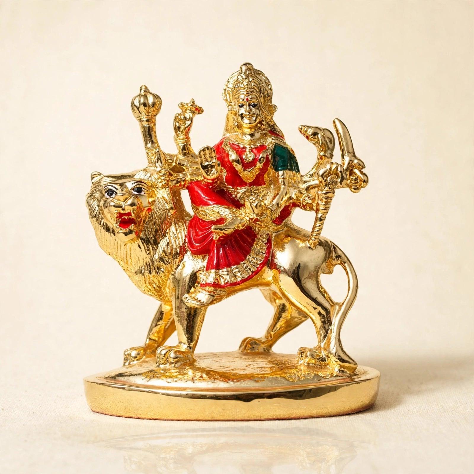 Durga Ma Gold Plated