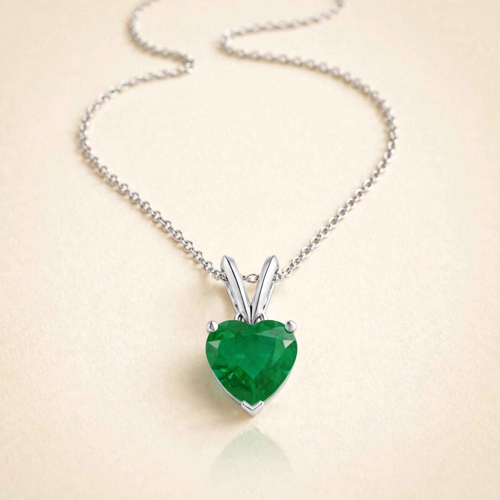 Green Aventurine Heart Shape Pendant