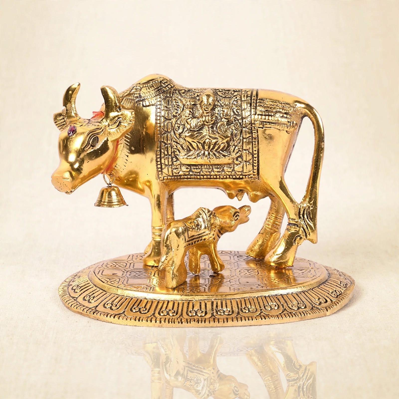 Kamdhenu Gay Gold Plated