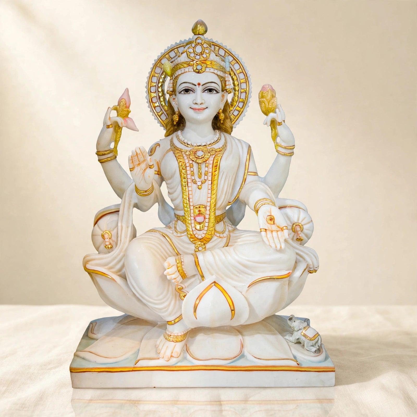 Marble Lakshmi Ji Idol