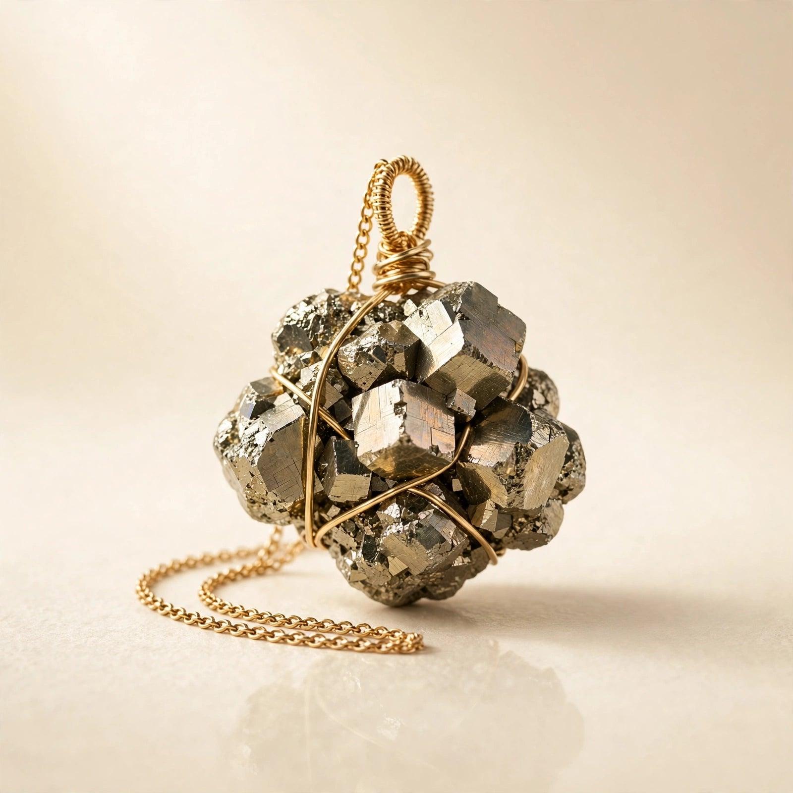 Pyrite Crystal Pendant