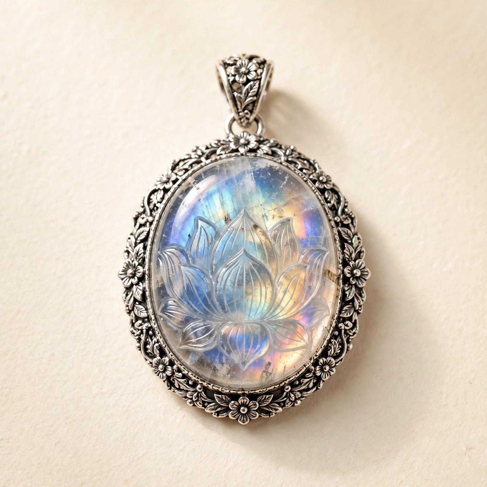 Rainbow Moonstone Pendant