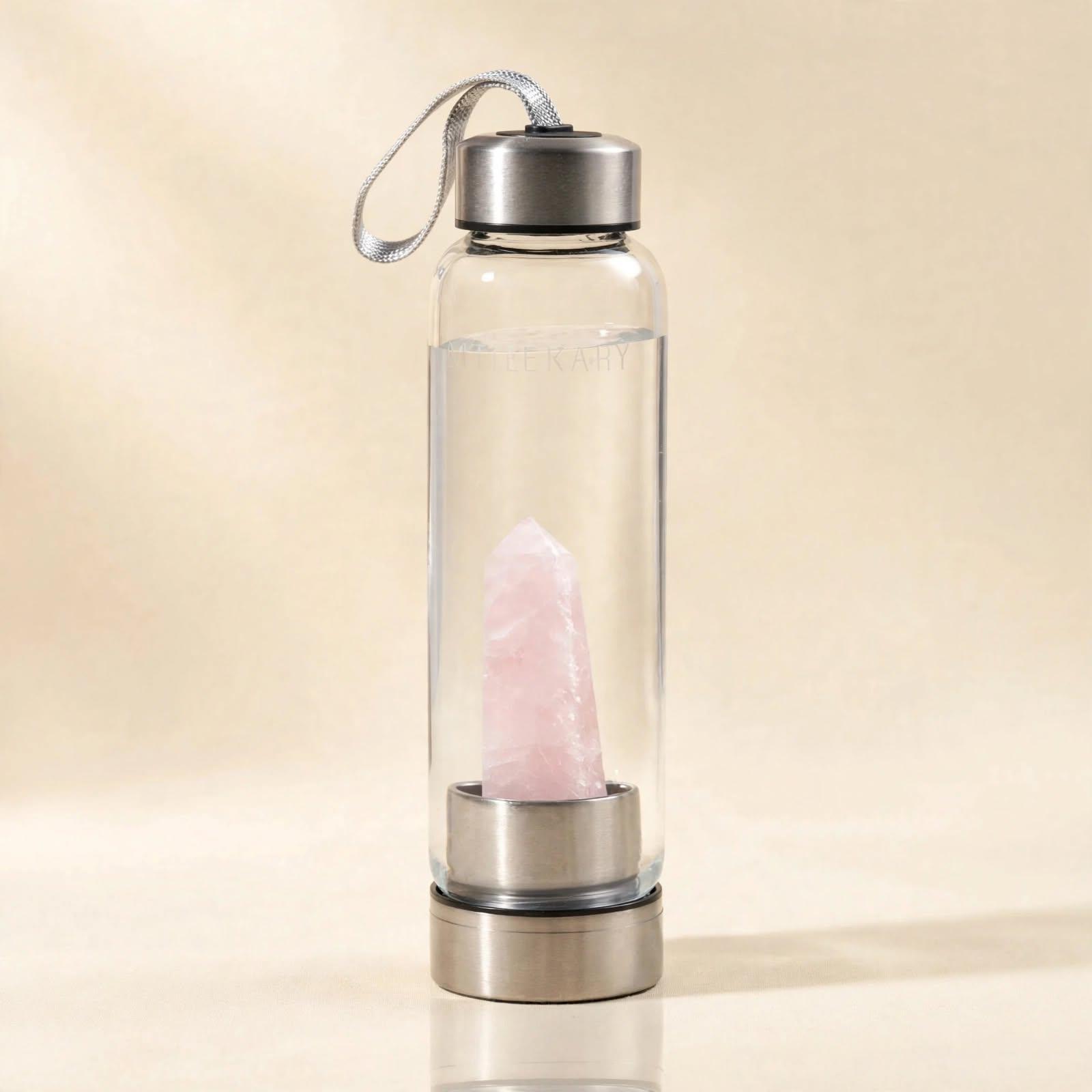 Rose Quartz Crystal Charging Bottle