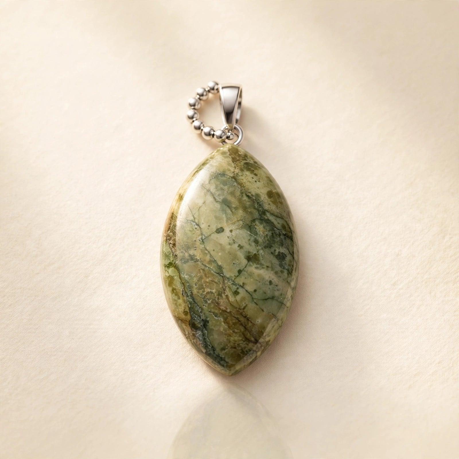 Serpentine Crystal Pendant