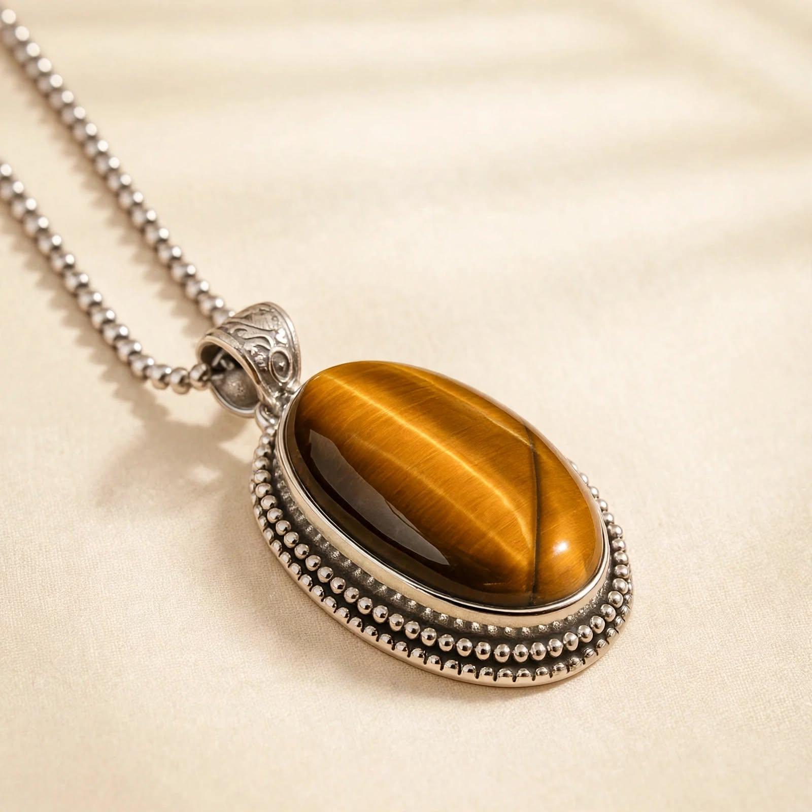 Tiger Eye Crystal Pendant